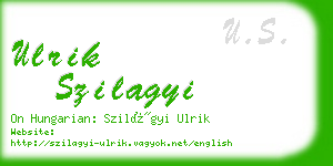 ulrik szilagyi business card